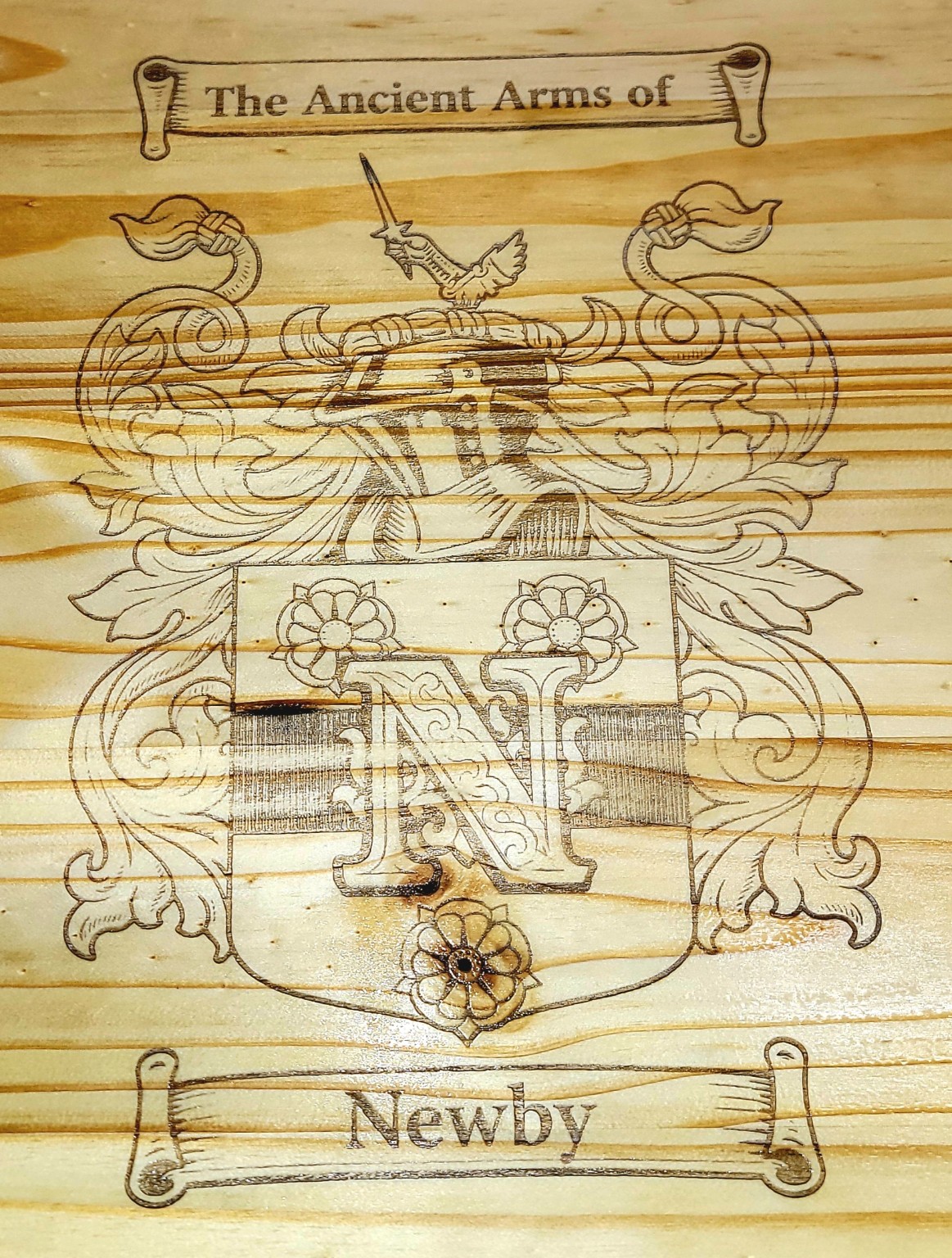 Personalized nautical wood plaque